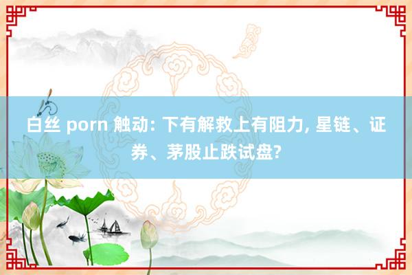 白丝 porn 触动: 下有解救上有阻力， 星链、证券、茅股止跌试盘?