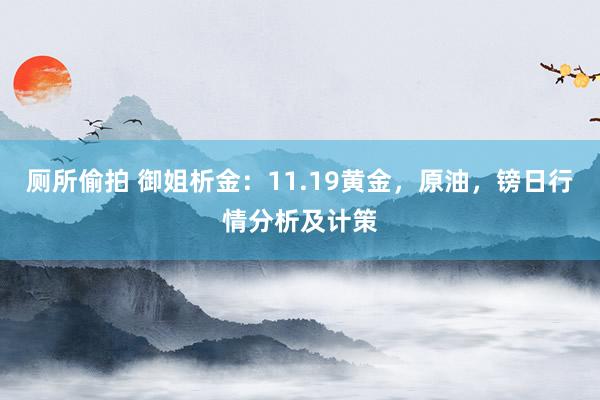 厕所偷拍 御姐析金：11.19黄金，原油，镑日行情分析及计策