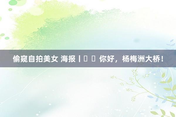 偷窥自拍美女 海报丨‍‍你好，杨梅洲大桥！