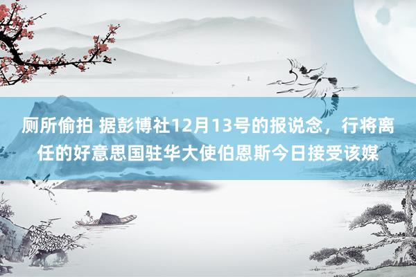厕所偷拍 据彭博社12月13号的报说念，行将离任的好意思国驻华大使伯恩斯今日接受该媒
