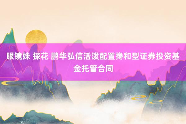 眼镜妹 探花 鹏华弘信活泼配置搀和型证券投资基金托管合同