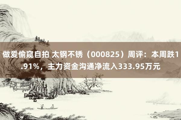做爱偷窥自拍 太钢不锈（000825）周评：本周跌1.91%，主力资金沟通净流入333.95万元