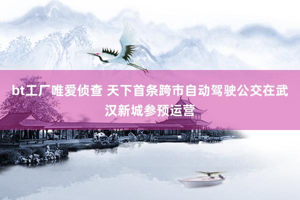 bt工厂唯爱侦查 天下首条跨市自动驾驶公交在武汉新城参预运营