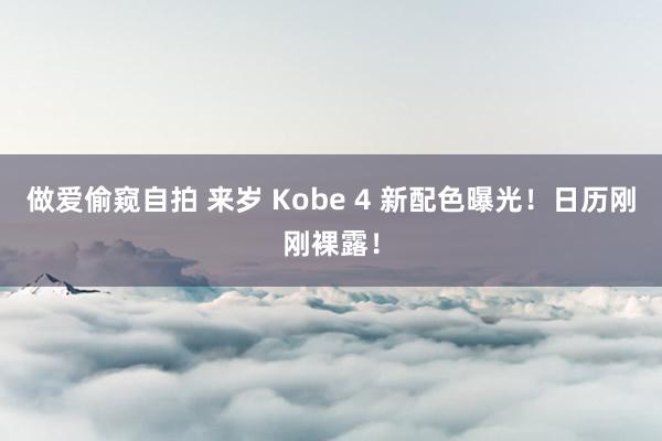 做爱偷窥自拍 来岁 Kobe 4 新配色曝光！日历刚刚裸露！