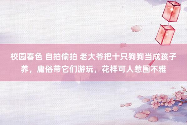 校园春色 自拍偷拍 老大爷把十只狗狗当成孩子养，庸俗带它们游玩，花样可人惹围不雅
