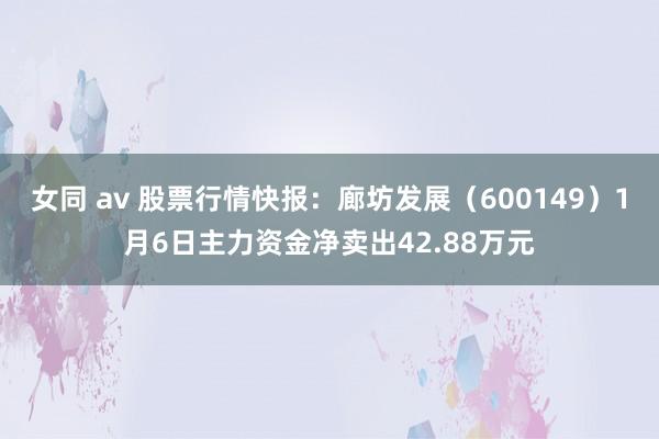 女同 av 股票行情快报：廊坊发展（600149）1月6日主力资金净卖出42.88万元