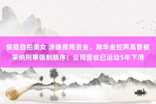 偷窥自拍美女 涉嫌挪用资金，瀚华金控两高管被采纳刑事强制顺序！公司营收已运动5年下滑