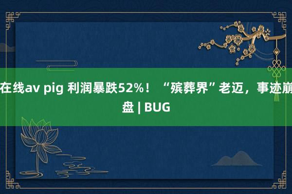 在线av pig 利润暴跌52%！ “殡葬界”老迈，事迹崩盘 | BUG