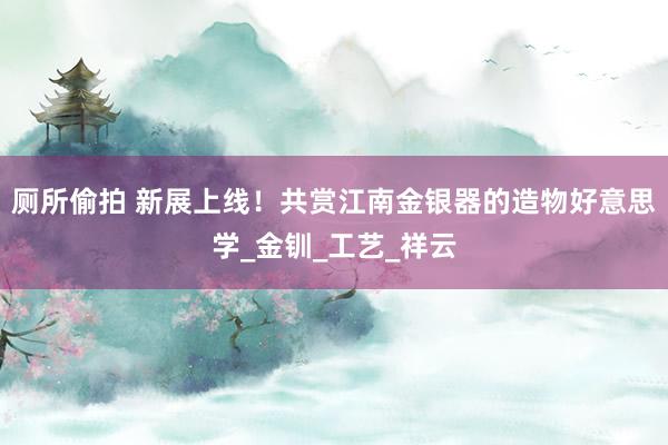 厕所偷拍 新展上线！共赏江南金银器的造物好意思学_金钏_工艺_祥云