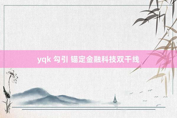 yqk 勾引 锚定金融科技双干线