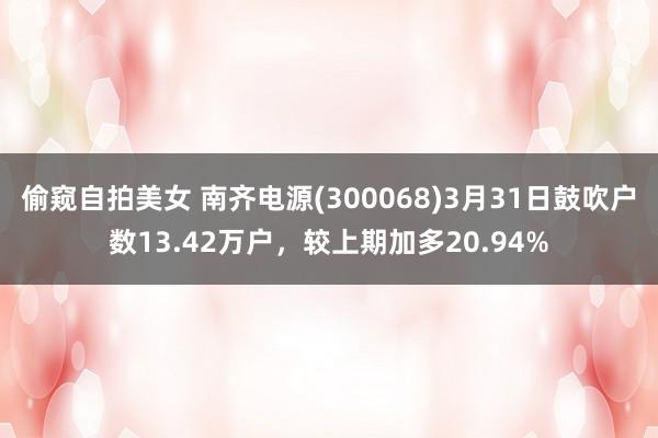 偷窥自拍美女 南齐电源(300068)3月31日鼓吹户数13.42万户，较上期加多20.94%